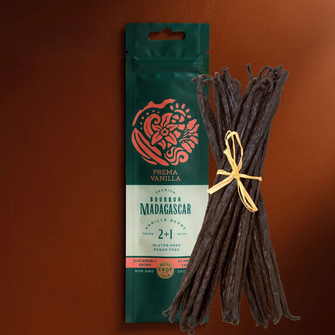 Madagascar Vanilla Beans, Grade A Bourbon Pods For Making Vanilla Extract, Good For Cooking And Baking, Rich and Intense Aroma (5.5-7.1 in)