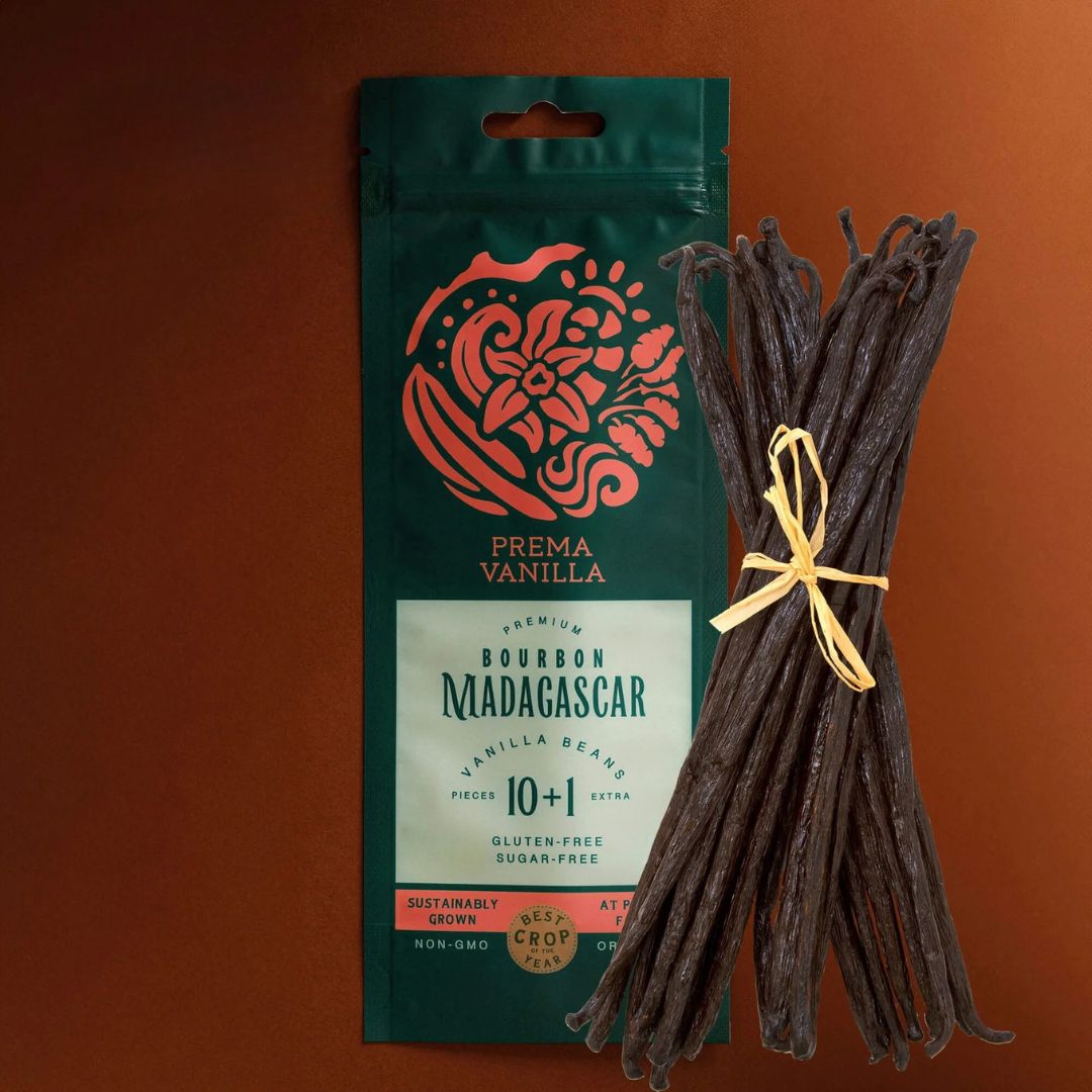 Madagascar Vanilla Beans, Grade A Bourbon Pods For Making Vanilla Extract, Good For Cooking And Baking, Rich and Intense Aroma (5.5-7.1 in)