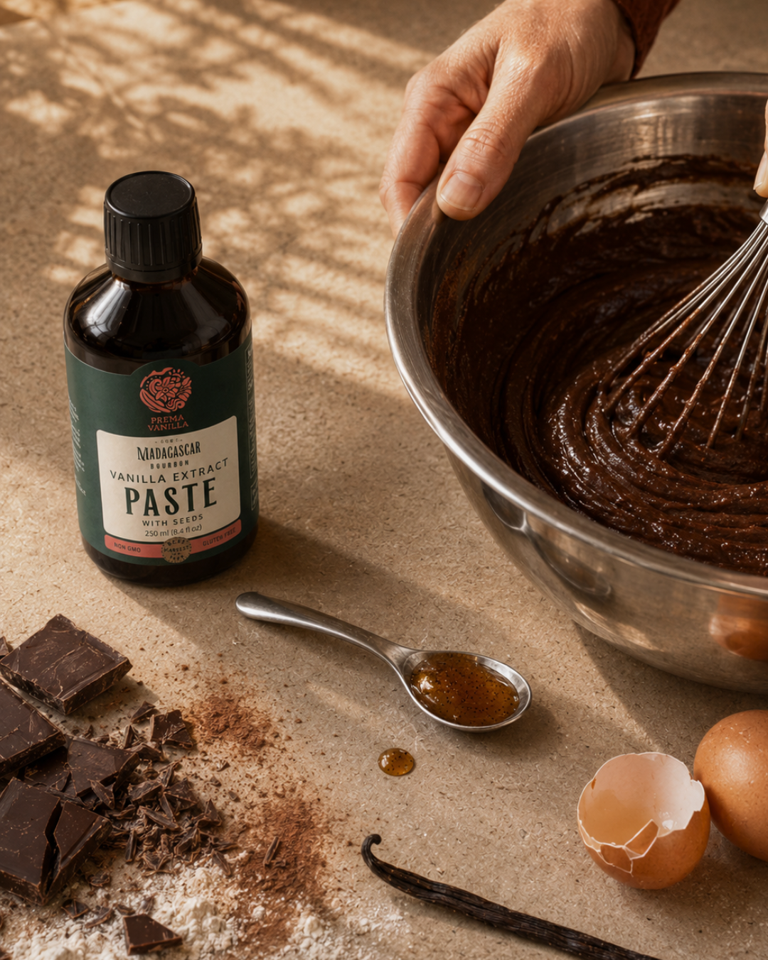 Pure Madagascar Bourbon Vanilla Extract paste with Seeds