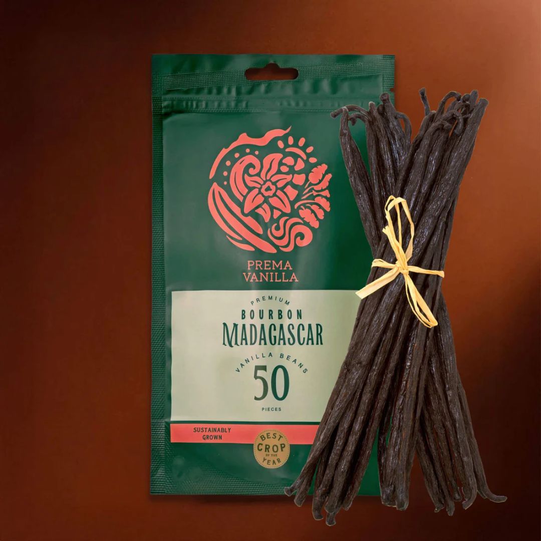 Madagascar Vanilla Beans, Grade A Bourbon Pods For Making Vanilla Extract, Good For Cooking And Baking, Rich and Intense Aroma (5.5-7.1 in)